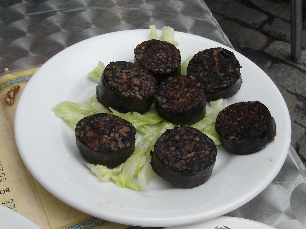 Morcilla asado a la parrilla